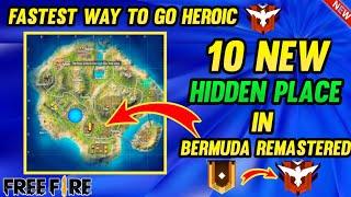 Top 10 Hidden Place In Bermuda Remastered | Secret Place In Bermuda2.0 |Ranked Pushing Tips & Tricks