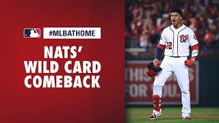 2019 NL Wild Card Game, Brewers vs. Nationals (Nats' awesome comeback) | #MLBAtHome