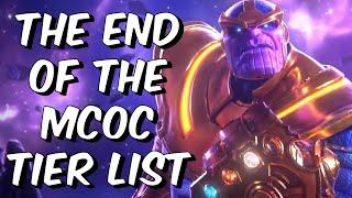 The End of The Tier List - I'm Sorry, I'm Not Enjoying It Anymore! - Marvel Contest of Champions
