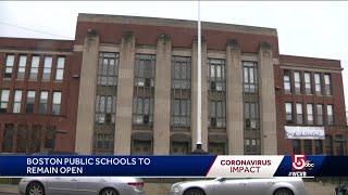 Mixed reaction to Boston schools staying open