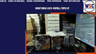 Group Break#1674- 4 Box FOOTBALL MIXER TRIPLE UP GUARANTEED TOP 10 TEAM MOSIAC PHOENIX +$100GBCR