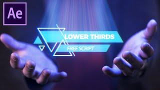 100% Free Lower Thirds Script - AFTER EFFECTS