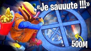 Saute pour atterrir au centre sur ce Dropper Fortnite Créatif !