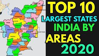 Top 10 largest states by areas india 2020 || Top 10 states india 2020