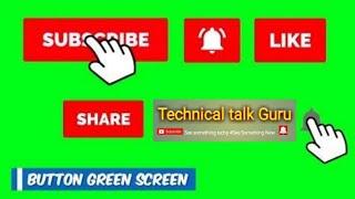 Top 50 Green Screen Animated Subscribe Button  by My Technical talk guru For new YouTuber 