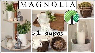 HIGH END MODERN FARMHOUSE DECOR DIY IDEAS| MAGNOLIA inspired Dollar Tree Dupes