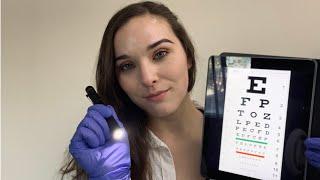 ASMR Eye Exam Roleplay | Eye Charts, Light Test, 1 or 2 |