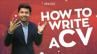 How to Write a CV | Study Tips | Sadman Sadik