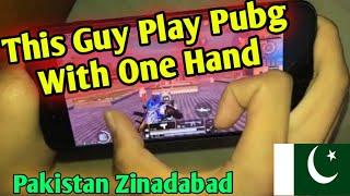 This Guy play Pubg With One Hand | Zalmi gaming | Pubg mobile