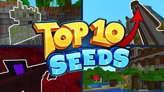 TOP 10 BEST NEW SEEDS TO TRY IN 2021 | Amazing Mansion Seeds! (Minecraft Bedrock Edition 1.16 Seeds)