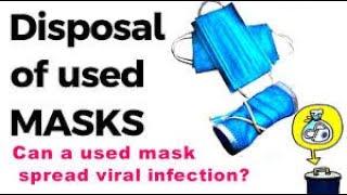 Coronavirus Face Masks - Issue of disposal of used masks, Can a used mask spread viral infection?