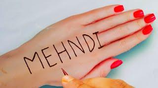 Mehndi letter mehandi design|Easy & simple mehandi design for back hand|New beautiful mehndi design