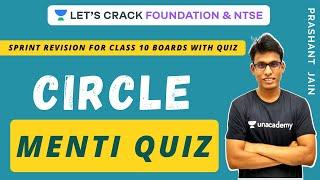Circle | Menti Quiz | Sprint Revision | Class 10 Boards with Quiz | Prashant Jain