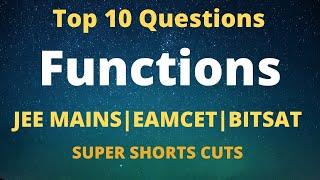 Functions|Full Revision|Top 10 Questions | IITJEE |EAMCET | BITSAT|RAMARAO PULIBANDLA