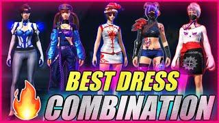 Free Fire Best Cool Dress Combination For Girls || Top 10 Best Dress Combination Free Fire