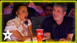 Kid Magician Tricks Mel B With Amazing Card Magic | Kids Got Talent