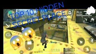 TOP 10 HIDDEN SECRET PLACE CLASS SQUAD RANK PURGATORY MAP GARENA FREE FIRE