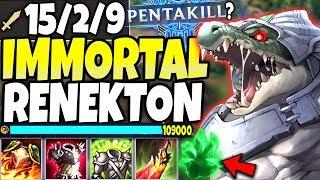 IMMORTAL RENEKTON BUILD *1v5 PENTA KILL??* 