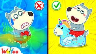 Baby Wolfoo, Go Potty Before Playing in the Swimming Pool! - Potty Training for Kids |Wolfoo Channel