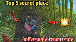 TOP 5 NEW HIDDEN PLACES IN BERMUDA 2.0 | Hidding Places in Bermuda Remastered Map-Garena free fire