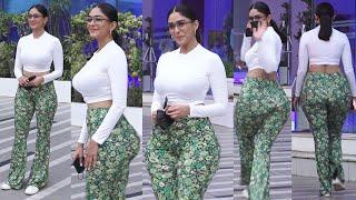 Uff Baapre!! Baap Mrunal Thakur Looks Stunning In White Transparent Top Flourish Pant @ Producer Off