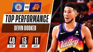 Devin Booker DROPS 1st 40 PT TRIPLE-DOUBLE of Career in Game 1! ☀️