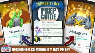 START NOW! TOP PREP TIPS FOR SHINY *DECEMBER* COMMUNITY DAY - 1/2 EGG HATCH 2X STARDUST | POKÉMON GO