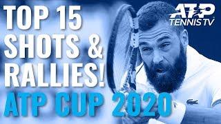 Top 15 Shots & Rallies! | ATP Cup 2020