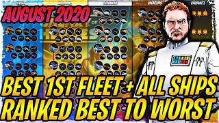 All Ships Ranked Best to Worst - Top 10 Ships - Best Beginner Fleet in SWGoH | August 2020