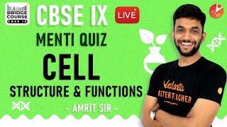 Cell | Cell Structure and Function | CBSE 9 Biology Bridge Course | Menti Quiz | NCERT  Vedantu