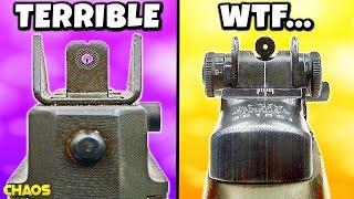 Top 10 UGLIEST Iron Sights in Cod History (UPDATE)