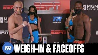 Pedraza vs LesPierre: Weigh-In & Faceoffs