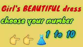 top 10 girl's dress | select your number and see your dress | gender point