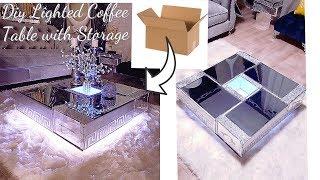 DIY FLOATING COFFEE TABLE WITH FABRIC BOARDS| HOME DECORATING IDEAS ON A BUDGET!