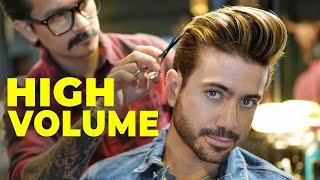 Men's HIGH VOLUME Hairstyle | Modern Quiff Men's Haircut 2020 | Alex Costa