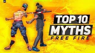 TOP 10 MYTHBUSTERS IN GARENA FREE FIRE BATTLEGROUND 