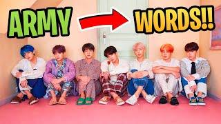 BTS Words You Need To Know Once You Join The ARMY