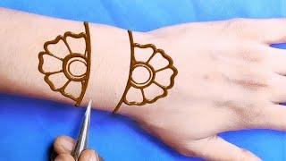 back hand Arabic mehndi design-सभी तीज और त्योहार के लिए आसान मेहंदी-new stylish Arabic mehndi 2021