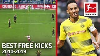 Top 10 Best Free Kicks of The Decade 2010-2019 - Aubameyang, Alaba, Calhanoglu & More