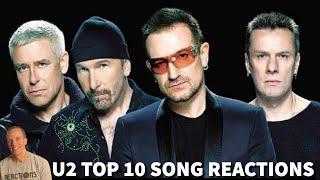 Reaction to U2 Top 10 Songs!