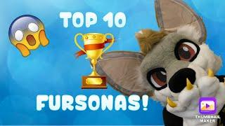 TOP 10 FURSONAS! #top10 #furry