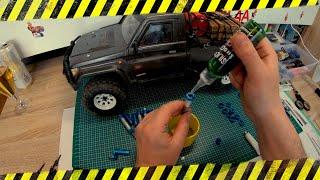 How To - Change RC shock oil | RCX10 Toyota LC 70 INJORA Dual Spring Shocks