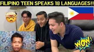 SHOCKED REACTION TO Filipino Teen Speaks 18 Languages !!