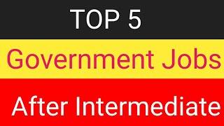 top 5 government jobs after intermediate|| economics satavahana|| economics