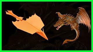 How to make a boomerang paper airplane dragon | Cách gấp máy bay giấy hình con rồng