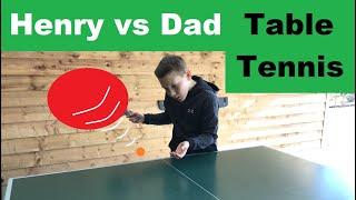 Can a 10yr old Beat his Dad at Ping Pong ? Henry vs Dad Table Tennis Challenge | Who will win ?