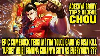 HAL YANG GW PELAJARI DARI TOP 2 GLOBAL CHOU ADEKNYA BRAXY - MOBILE LEGENDS INDONESIA