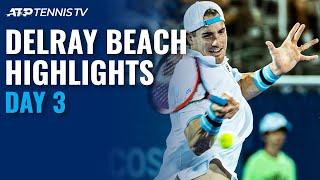 Harrison Stuns Top Seed Garin; Isner, Korda Set QF Clash | Delray Beach Open 2021 Highlights Day 3