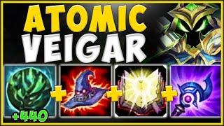 100 TO 0 *ANY* ENEMY WITH THIS ATOMIC VEIGAR BUILD! VEIGAR S10 TOP GAMEPLAY! - League of Legends