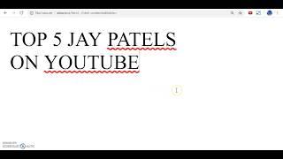 Top 5 Best Jay Patels on YouTube